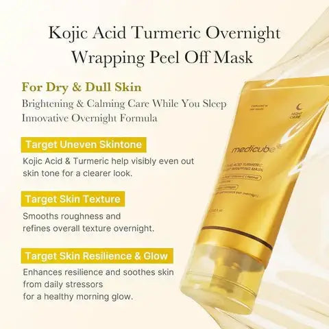 Zaylora™ Medicube - Kojic Acid Turmeric Night Wrapping Mask |  ميديكوب – قناع ليلي بالكوجيك أسيد والكركم